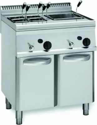 Obrázok produktu pre Elektrický varič cestovín, 2 nádoby, 2 x 23 litrov, voľne stojaca jednotka, 700 x 700 x 850 mm, 400 voltov