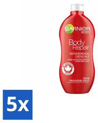 Image de 5 x Lait corps réparateur Garnier - 400 ml - Pack avantage - 5 pièces