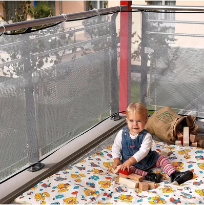 Zdjęcie produktu dla Siatka Ochronna Balokonowa Wytrzymała 294 Cm X 94 Cm Biała Na Klamry Dizeci