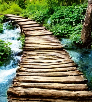 Produktbild von Fototapete - Boardwalk 225x250cm - Vliestapete
