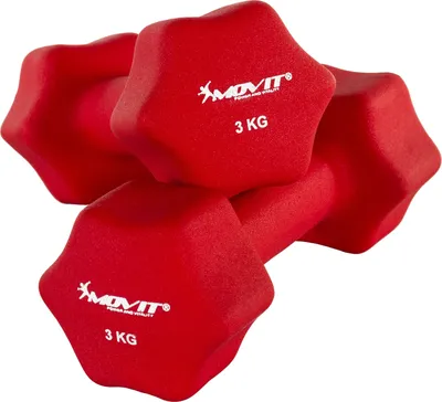 Produktbild von MOVIT 2er Set 3,0 kg Neopren Hantel Neoprenhanteln Gewichte Hantelset Fitness