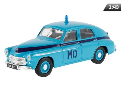 Produktbild von Modellauto 1:43 Warszawa M20 MO, Blau, Sammlerstück PRL