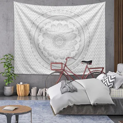 Wandteppich 200x150 cm, Mandala Boho, Mond & Sonne, Polyester