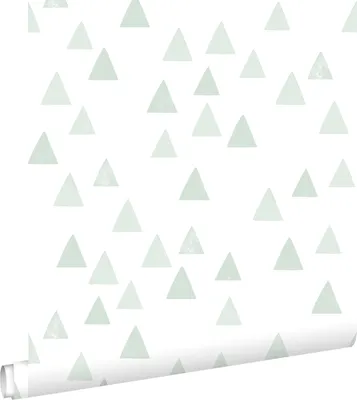 Obrázek produktu pro ESTAhome tapety grafické trojúhelníky mátově zelené 53 cm x 10,05 m