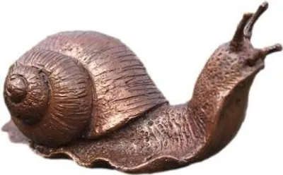 Produktbild von Schöne Schnecke aus Bronze Neu Frostfest Witterungsbeständig BOAN-1127