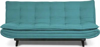 Produktbild von Schlafsofa - Sofa mit Schlaffunktion - Polstersofa - Türkis - Veloursstoff - Verstellbare Rückenlehne - Holzbeine - MENO