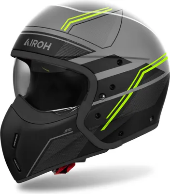 Immagine prodotto di Casco modulare AIROH J 110 Slim Giallo Nero Grigio Opaco taglia L