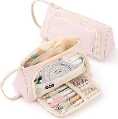 Produktbild von Großes Federmäppchen für Mädchen & Teenager - geräumiges Etui für Stifte, Schule & Büro