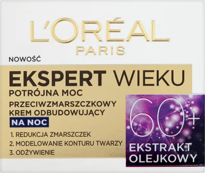 Immagine prodotto di Ekspert Wieku Krem na noc do twarzy Loreal 60+ 50 ml