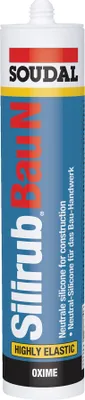Immagine prodotto di SOUDAL Sigillante siliconico Silirub Bau N nero cartuccia da 300 ml - 125583
