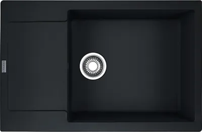 Produktbild von Franke Maris Einbauspüle Fragranitspüle MRG 611-78 XL BlackMatt Druckknopf Edelstahl ab 60 cm 114.0627.364 - inkl.