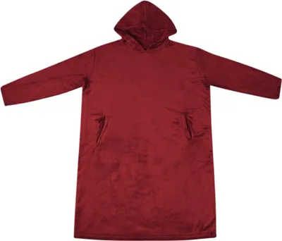 Obrázok produktu pre vidaXL Deka s kapucňou bordová M flanel