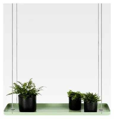 Produktbild von Rechteckige Blumenampel, 58 cm, Grün