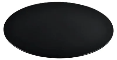 Produktbild von Glasplatte TERRY 80cm schwarz 8mm rund gehärtetes Glas
