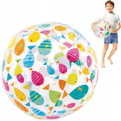 Produktbild von INTEX Großer Aufblasbarer Strandball für Kinder 51 cm