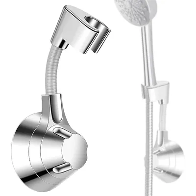 Produktbild von Handbrause Halterung, Brausehalter, 360° Verstellbarer, Duschkopfhalterung Ohne Bohren, Universal