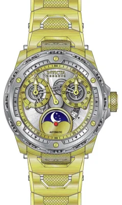 Obrázok produktu pre Invicta Reserve 50035 Pánske Hodinky - Automatický Hnací Mechanizmus - Nerezová Oceľ so Strieborným Ciferníkom - 50 mm