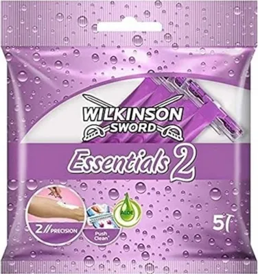 Image de Wilkinson Sword - Essentials 2 (5 pièces) - Rasoirs jetables pour femmes -