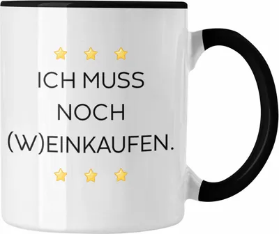 Produktbild von Trendation - Lustige Tasse mit Spruch für Frauen Männer Arbeit Büro Lustig Tassen Becher mit Sprüchen Kollegin Geschenk Sarkasmus Wein Kaufen (Schwarz)