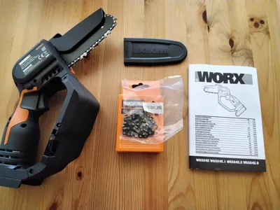 Produktbild von WORX WG324E.9, 12 cm, 6,7 m/s, 25,4 / 4 mm (1 / 4"), Schwarz, Orange, Akku, Lithium-Ion (Li-Ion)