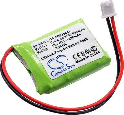 Produktbild von TECHTEK Akku Kompatibel mit [Dogtra] E-Fence 3500 Receiver, YS-300 Bark Collar Ersetzt