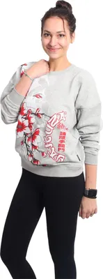 Zdjęcie produktu dla Bluza damska Yakuza Hanami Urban Pullover, jasnoszary cętkowany, XL