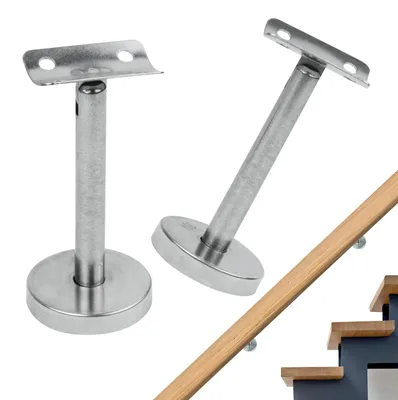 Obrázek produktu pro Držáky zábradlí - 2 kusy, nastavitelné držáky pro schodiště a chodbu