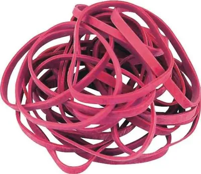 Produktbild von Alco Gummibänder, Rot, 80 x 4 mm, Schachtel à 1,0 kg