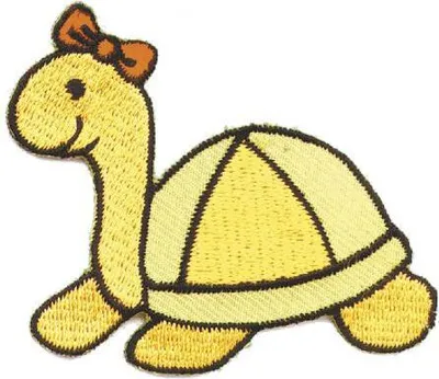 Produktbild von Aufnäher - Schildkröte - 02174 - Gr. ca. 5 x 7,5 cm - Patches Stick Applikation