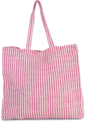 Produktbild von Kimood Gestreifte Shoppingtasche aus Juco