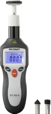 Produktbild von VOLTCRAFT DT-30LK Drehzahlmesser mechanisch, optisch 2 - 20000 U/min 2 - 200000 U/min