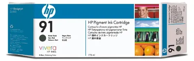 Produktbild von HP 91 Fotoschwarz Druckerpatrone, pigmentbasiert, 775 ml, HP DesignJet Z6100 Druckerserie, Thermal Inkjet, Schwarz, Business, Singapur, 324 mm