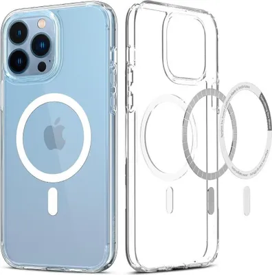 Produktbild von Spigen ACS03267, Cover, Apple, iPhone 13 Pro, 15,5 cm (6.1"), Transparent, Weiß