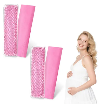 Imagen del producto de Compresas frías para el postparto, 2 unidades, reutilizables, con fundas, para el enfriamiento de la zona perineal