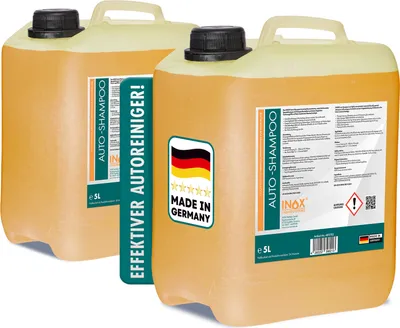 Produktbild von INOX® Nano Autoshampoo 2x 5L Autowäsche Autoreiniger Konzentrat mit Abperleffekt