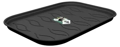 Produktbild von Anzuchtuntersetzer Green Basics 36 - Untersetzer für das Pflanzen und Ernten - Ø 36,0 x H 2,2 cm - Schwarz