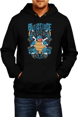Obrázok produktu pre Pánska Mikina S Kapucňou Japan Anime Manga Pokemon Blastoise, Man L / čierna