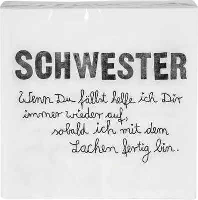 Produktbild von Serviette "Schwester"