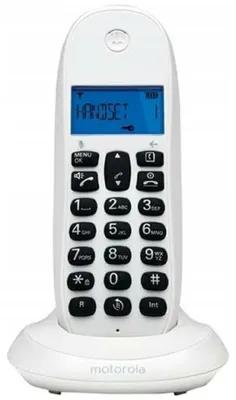 Zdjęcie produktu dla Telefon stacjonarny bezprzewodowy Motorola C1001CB+ biały