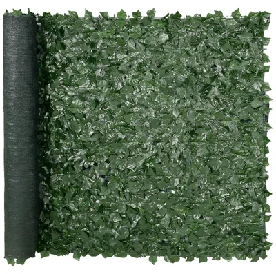 Obrázok produktu pre VEVOR brečtanový plot, 1500 x 2490 mm, zástena na ochranu súkromia, brečtanový plot so sieťovinou a zosilneným spojením, umelý živý plot s lianami ako dekorácia do záhrady, na dvor, na balkón