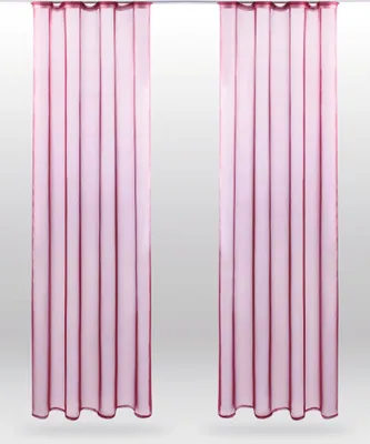 Zdjęcie produktu dla 2-pak przezroczystej taśmy uniwersalnej Noella do zasłon, rozmiar: 140 x 245 cm (bordowy)