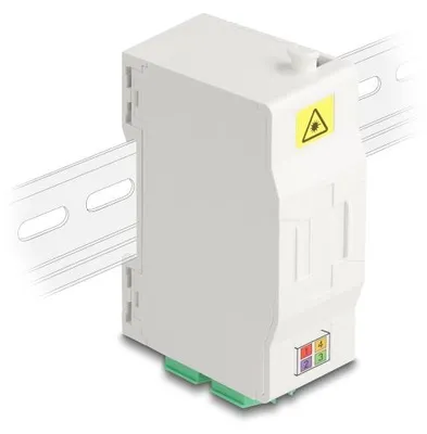 Image de DELOCK LWL Anschlussdose für Hutschiene mit Spleißhalter