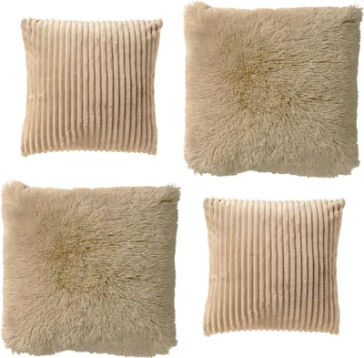 Produktbild von Dutch Decor Dekokissen-Set Cosy Layers 45x45 cm Beige