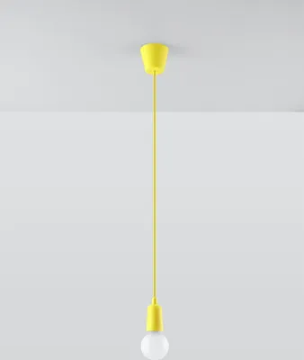 Zdjęcie produktu dla Lampa wisząca DIEGO 1 żółta Sollux Lighting SL.0578