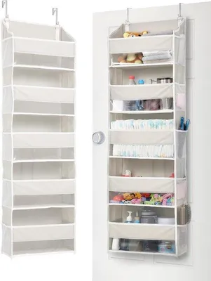 Obrázek produktu pro Organizér na dveře s 5 velkými kapsami a síťovanými bočními stěnami