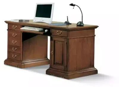 Produktbild von Designer Schreibtisch Tisch Möbel Büro Massivholz Tische Italien Neu