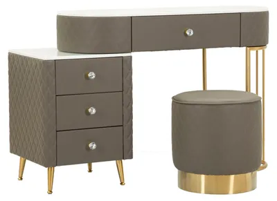 Obrázek produktu pro FURNLUX Konzolový stolek Sharon Grey 120 cm / Hlavní barva: šedá / Rozměry: 120 x 75 x 40 cm