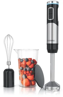 Productafbeelding van Draadloze Staafmixer - 200 Watt - RVS handmixer met accessoires