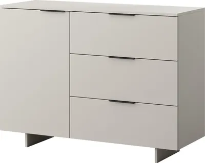 Produktbild von Kommode Beistelkommode Beistellschrank MALME1D3S sandbeige 120x90x41,5cm