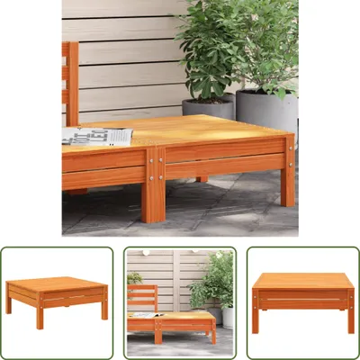 Produktbild von The Living Store Gartenhocker Wachsbraun Massivholz Kiefer